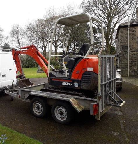 mini digger trailer gumtree|mini excavator trailers for sale.